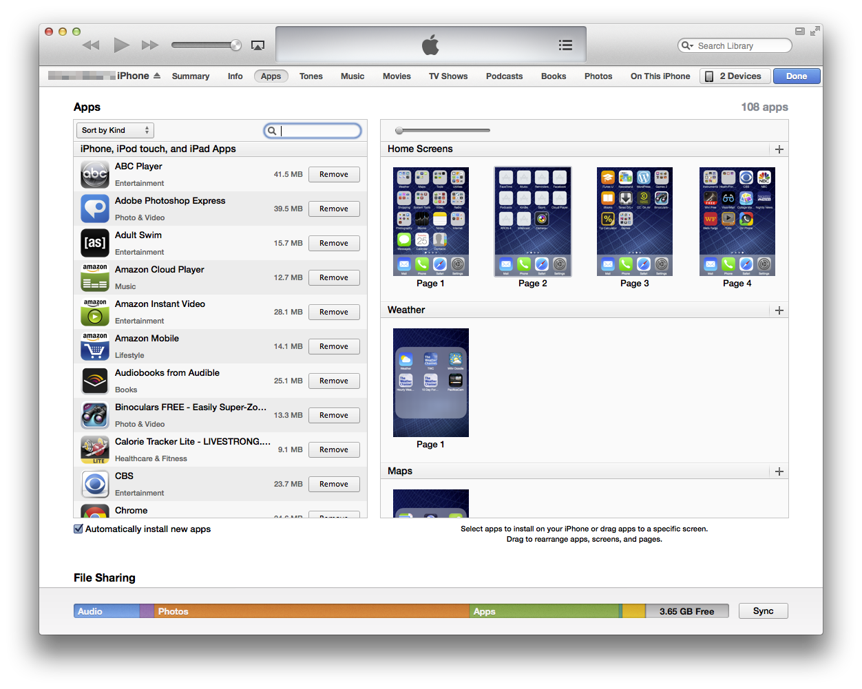 How Do I Rearange Apps From Iphone On Mac